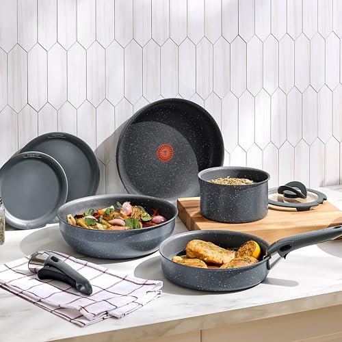 Ingenio Essentials Cookware Set with Detachable (Gray / 11-Piece)