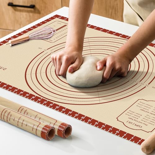 26"x16" Extra Thick Silicone Baking Mat for Pastry and Bread