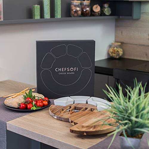 Charcuterie Board Set and Cheese Serving Platter (13 inch)