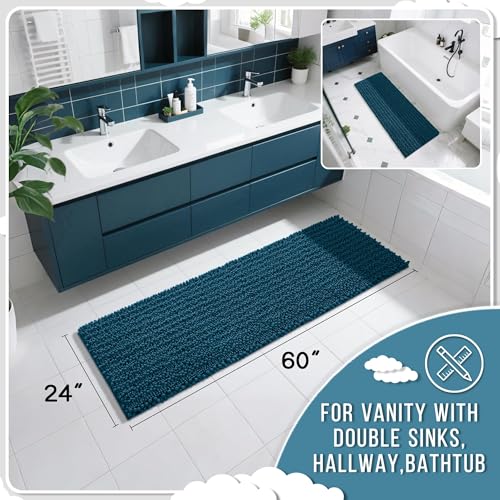 Bathroom Runner Rug 60x24 Inch (10 Sq Ft)
