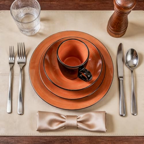 Stoneware Sonoma 56pc Dinnerware Set (Orange)