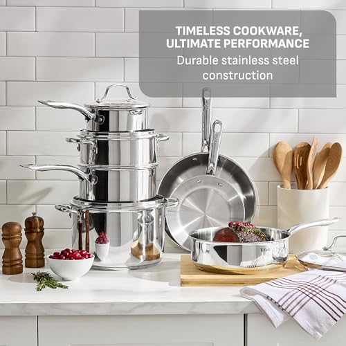 Stainless Steel Pots and Pans Set 11 Piece (Cookware Set / 11-Piece)