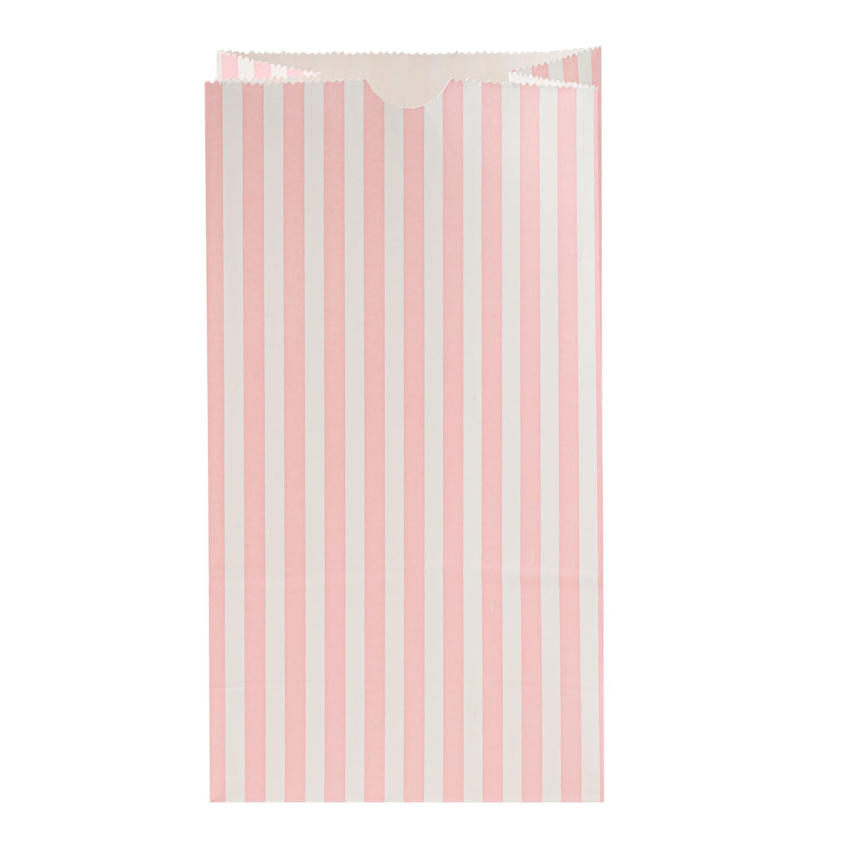 Pink And White Stripe Paper Bag (4 lb / Pink & White)