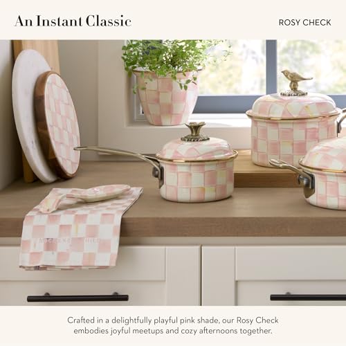Cotton Dish Towel (Rosy Check / 1-Pack)