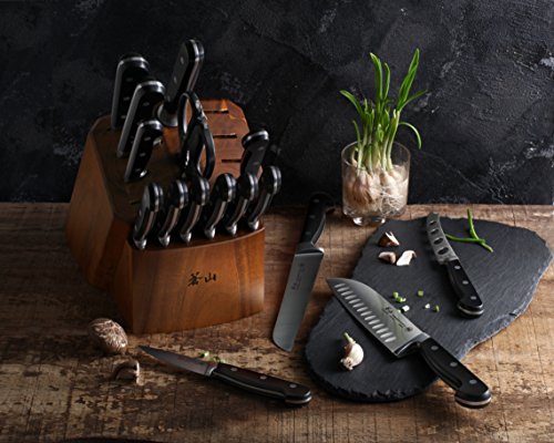 TV2 Series 1023053 Swedish 14C28N Steel Forged 17 (17-Piece Knife Block Set)
