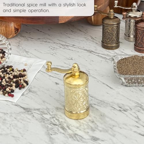 Manual Black Pepper Grinder (Yellow)
