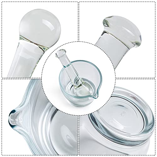 8oz Glass Mortar and Pestle Bowl