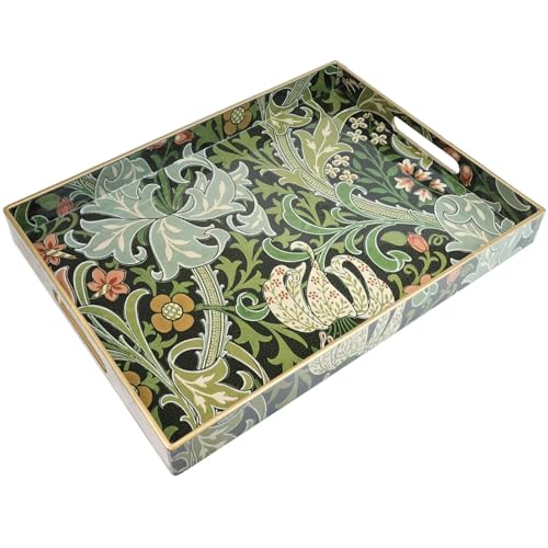 Plastic Serving Tray with Handles for Coffee Table (Multi a)