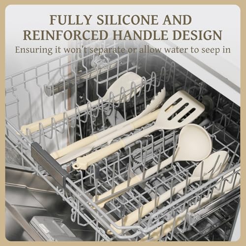 43 PCS Silicone Kitchen Utensils Set (Cream)