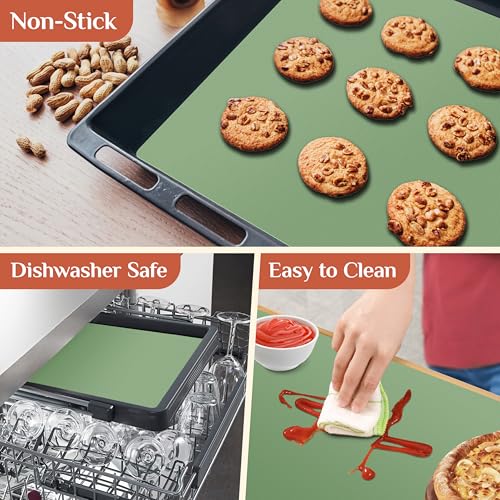 Silicone Baking Mat Roll (Matcha Green / 72"L x 24"W)