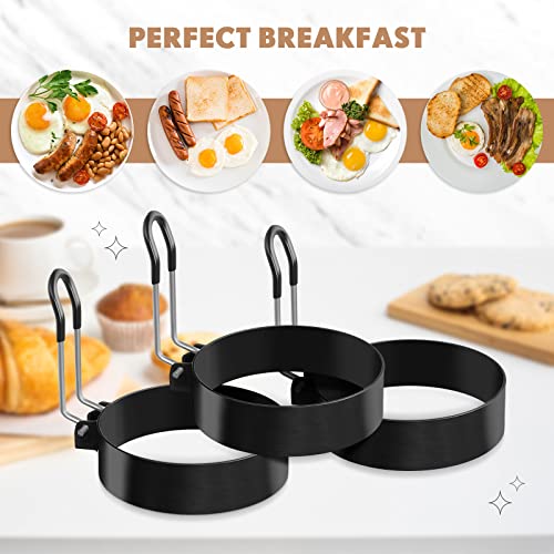 12 Pcs Egg Rings for Griddle Nonstick Pancake Mold