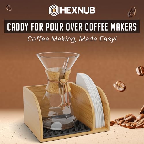 Pour Over Caddy for Chemex Bodum Cosori Coffee Makers Black (Black)