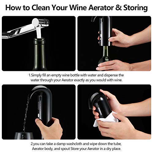 Wine Aerator Electric Wine Decanter Best Sellers One Touch Red (Pro / Space Black)
