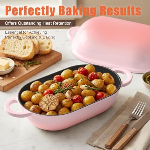 2.5 QT Enameled Cast Iron Sourdough Bread Oven (Pink / 2.5 QT)