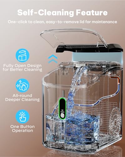 Nugget Ice Maker Countertop (Stainless Steel-PRO / 33 lbs)