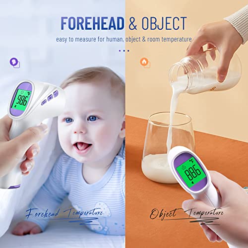 Forehead Thermometer for Adults and Kids (Purple)
