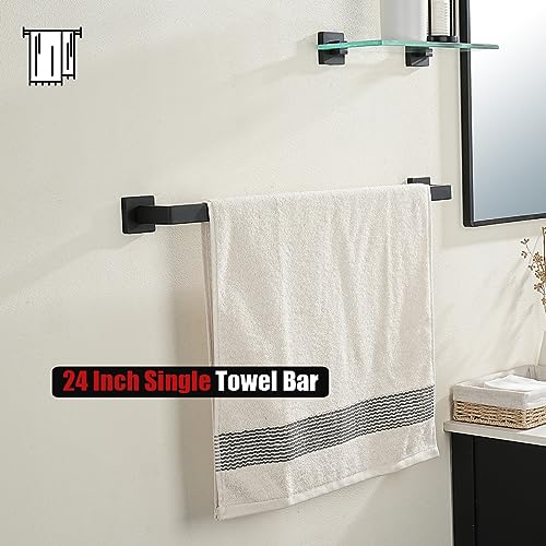 Black Towel Bar (29.41 Inch / Matte Black)