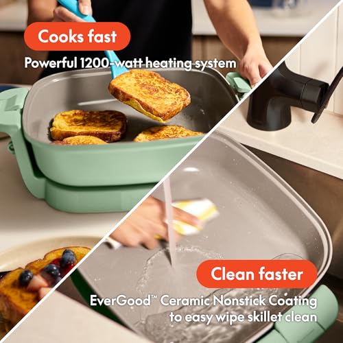 Fits Anywhere SAUTE Make & Take Skillet (12" x 12" / Seaglass)