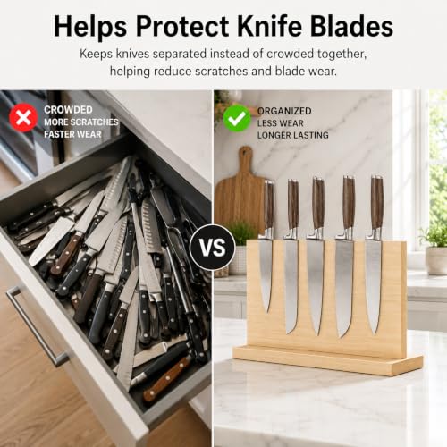Wooden Magnetic Knife Holder