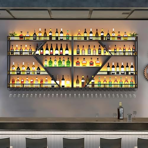 63in Large Wall Mounted Wine Rack