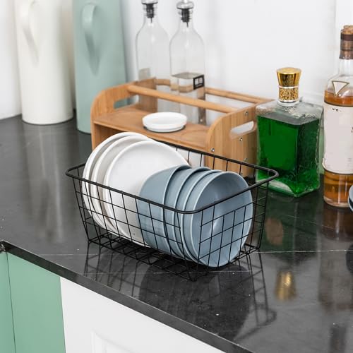 Wire Kitchen Storage Basket 5 Packs (Chrome)