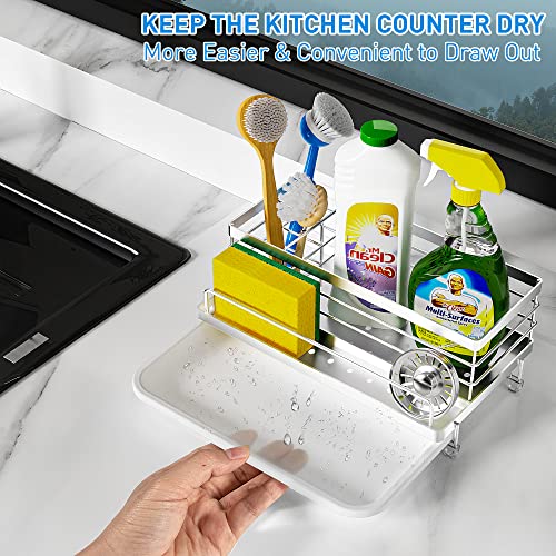 Stainless Steel Sponge Holder for Kitchen (Silver)