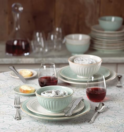 White French Perle Groove 4Pc Place Setting (4-Piece Place Setting)