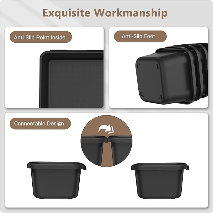 A LUGEI Tool Box Organizer Garage Organization and Storage (5pcs-XXL Size)