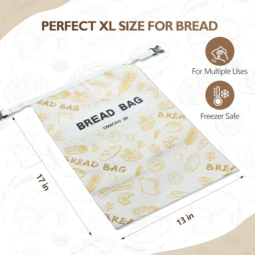 2 Pack Beeswax Bread Bag (Rosemary &Wheat)