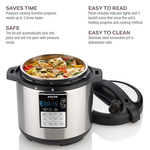 LUX Edge 2 Multicooker (6 Quarts / Silver)