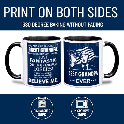 Best Dad Ever Mug 11oz Funny Coffee Mug (GRANDPA)