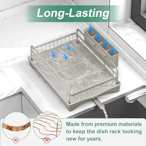 Dish Drying Rack (1 Tier - Grey)