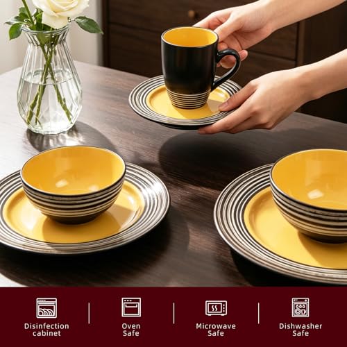 HomeVss 16 Piece Dinnerware Set