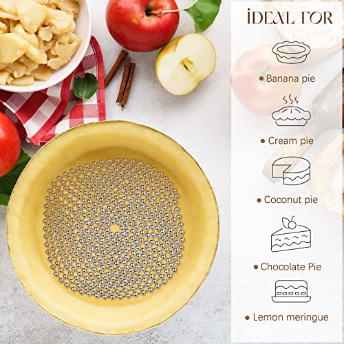 2 Pcs Pie Weights Baking Beads Stainless Steel Chain