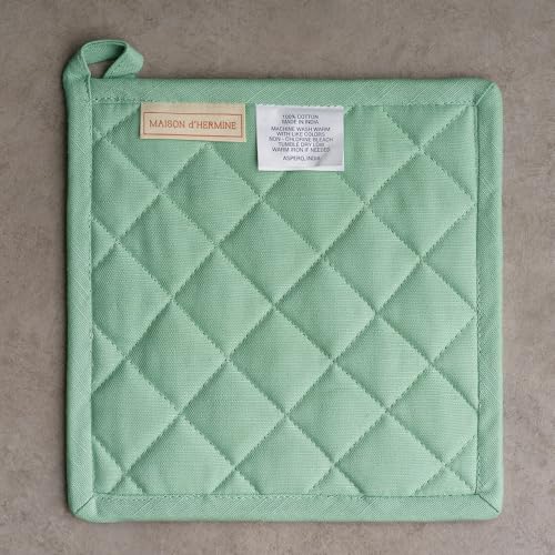 Pot Holders 100% Cotton Potholders (005 - Colmar / 8" x 8" (Pot Holder Pack of 1))