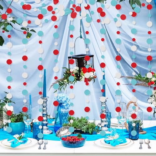 10 Pieces Circle Garland Banner Hanging (10 Count)