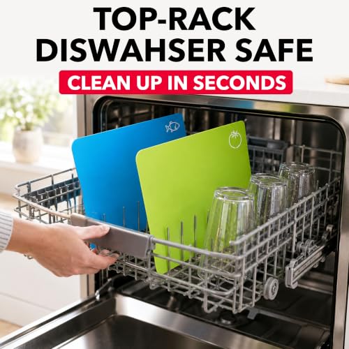 Plastic Cutting Boards for Kitchen (Vibrant)