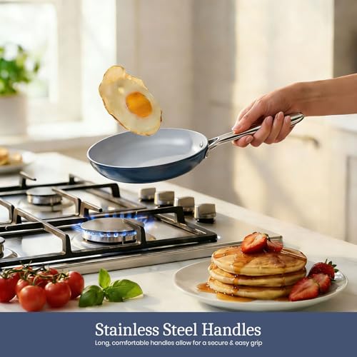 Premium G7 Ceramic Cookware Set (Navy Blue)