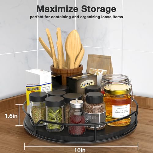 Lazy Susan Turntable Organizer with Anti (Black / 13'')