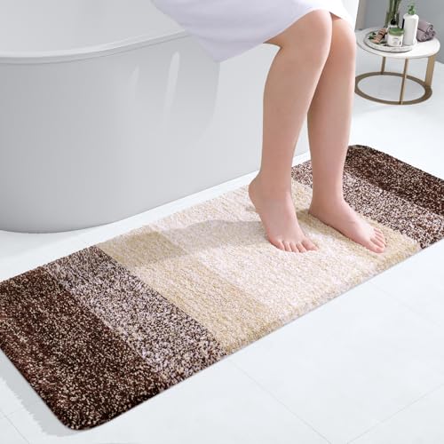 Bathroom Runner Rug 47x17 (47" X 17" / Brown)