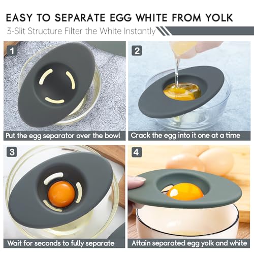 Set of 2 Silicone Egg Separators (2 Count)