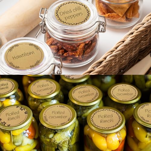 500pcs 2" Canning Labels (Kraft-a / 2 inches)