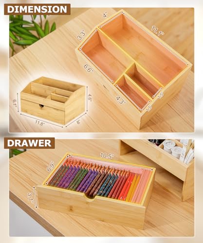 Coffee Bar Organizer Countertop with Drawer