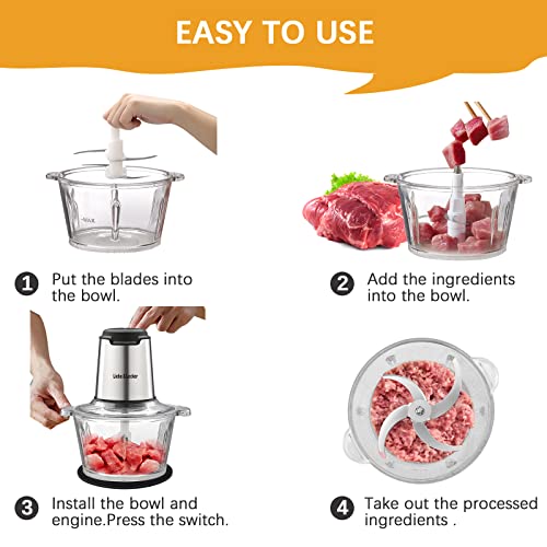 Electric Food Chopper (two 8 Cup Bowls)