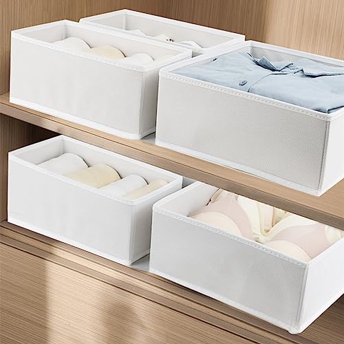 12 Pack Drawer Organizer Clothes (White / 12 Pack)