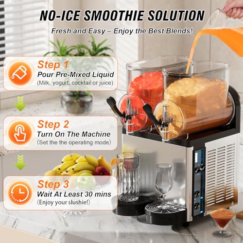 Ultimate Commercial Slushy Machine (Commericial-12L*2Tank)