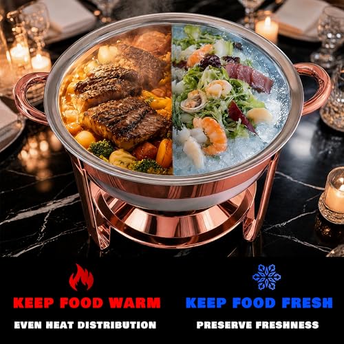 Chafing Dishes for Buffet (Rose Gold)