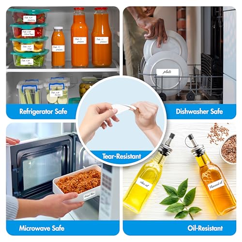 1000 Removable Food Labels (1000-blank / 1” x 2”)