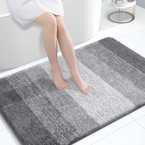 Large Bathroom Rugs 44x32 (44" X 32" / Grey)