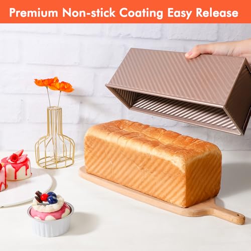 2lb Pullman Loaf Pan with Lid (Rose Gold / 2lb 1pc)